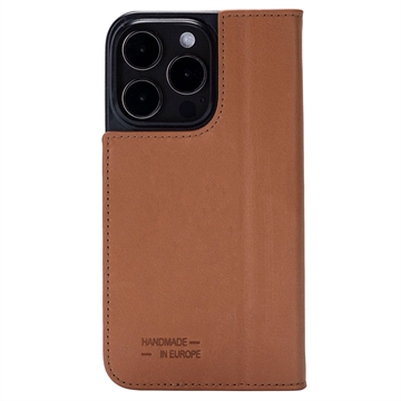 iPhone 15 Pro Max JT Berlin BookCase Tegel Leder Flip Case - Cognac