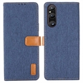 Sony Xperia 1 V Jeans Serie Wallet Hülle