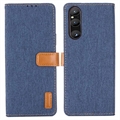 Sony Xperia 1 V Jeans Serie Wallet Hülle