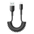 Joyroom Easy-Travel Series Spiralkabel USB zu Lightning - 3A, 1.5m - Schwarz