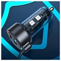 Joyroom JR-CL07 3-in-1 Auto Schnellladegerät 55W - USB-C - Schwarz