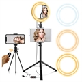 Joyroom JR-ZS233 LED Ring Licht Tripod Ständer & Vlogging-Kit - 10.2"