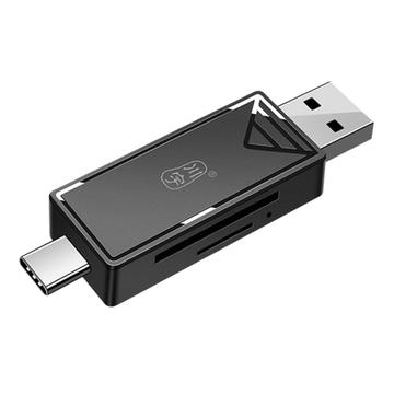 KAWAU C351 USB 3.0 High Speed Typ C + USB SD / TF Kartenleser Portable OTG Adapter