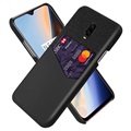 KSQ OnePlus 7 Hülle mit Kartenfach - Schwarz