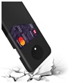 KSQ OnePlus 7T Hülle mit Kartenfach - Schwarz