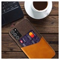 KSQ-Hülle mit Kartentasche für Samsung Galaxy Note20 - Braun