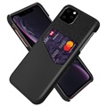 KSQ iPhone 11 Pro Max Hülle mit Kartenfach - Schwarz