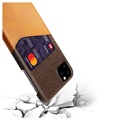 KSQ iPhone 11 Pro Max Hülle mit Kartenfach - Kaffee