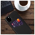 KSQ iPhone 11 Pro Hülle mit Kartenfach - Schwarz