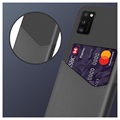 KSQ Samsung Galaxy A41 Hülle mit Kartenhalter - Grau