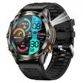 KT80 Sport-Smartwatch - 3ATM wasserdicht, Bluetooth-Anruf, 1.46" HD-Touchscreen, integrierte Taschenlampe - Schwarz