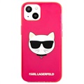 Karl Lagerfeld Choupette Fluo iPhone 13 Mini TPU Hülle
