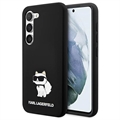 Karl Lagerfeld Choupette Samsung Galaxy S23+ 5G Silikon Case - Schwarz