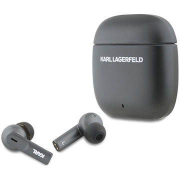 Karl Lagerfeld Ohrhörer ANC/ENC TWS Wireless mit länglichem Logo - Schwarz