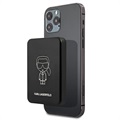 Karl Lagerfeld Ikonic Outline Magnetisches Powerbank - Schwarz