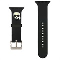 Karl Lagerfeld Ikonik Apple Watch 7/SE/6/5/4/3/2/1 Armband - 41mm/40mm/38mm - Schwarz