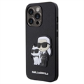 Karl Lagerfeld Ikonik Karl & Choupette iPhone 13 Pro Hülle - Schwarz