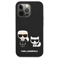 Karl Lagerfeld Karl & Choupette iPhone 13 Pro Silikonhülle - Schwarz