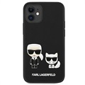 Karl Lagerfeld Karl & Choupette iPhone 13 Mini Silikonhülle - Schwarz