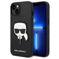 Karl Lagerfeld Saffiano Karl's Head Samsung Galaxy S22 5G Hülle - Schwarz