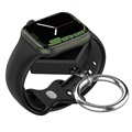 Apple Watch 7/SE/6/5/4/3/2/1 Schlüsselanhänger Kabelloses Ladegerät - Schwarz