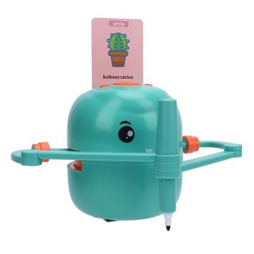 Zeichenroboter für Kinder zum Lernen von Kunst mit 100 Aktivitätskarten - Grün