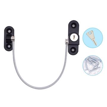 Kindersicherheitsschloss / Sicherheitshalterung mit Kabel für Fenster, Türen und Schränke