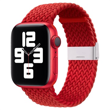 Apple Watch Series 7/SE/6/5/4/3/2/1 Gestrickter Armband - 45mm/44mm/42mm - Rot