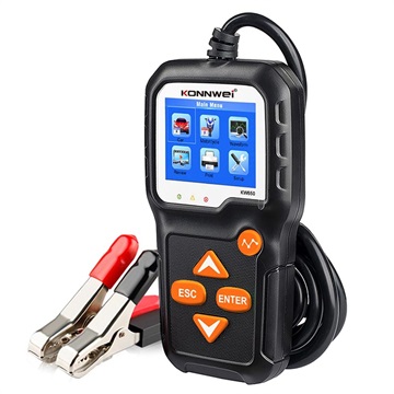 Konnwei KW650 Motorrad- und Autobatterie Tester - 6V-12V