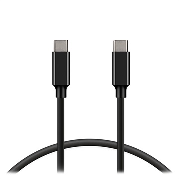 Ksix Double USB-C Ultra Fast Ladekabel 100W - 1m - Schwarz