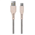 Ksix Umweltfreundliches USB-A / USB-C Kabel - 1m