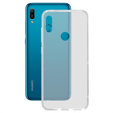 Ksix Flex Ultradünne Huawei Y6 (2019) TPU Hülle - Durchsichtig