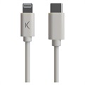 Ksix MFi&Power Delivery USB-C / Lightning Kabel - 2.4A, 1m - Weiß
