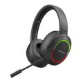 L800 Wireless Headset Musik Gaming Headset Klappbarer Bluetooth-Kopfhörer mit LED-Leuchten / Mikrofon - Schwarz