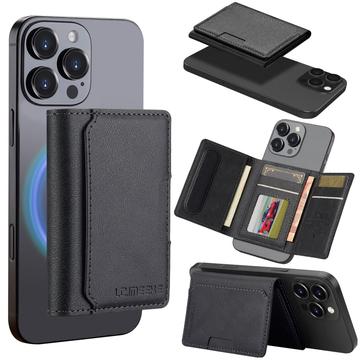 LC.IMEEKE Magnetisches Kartenetui mit Kickstand-Funktion - Schwarz