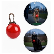 LED-Leuchthalsband für Haustiere - Anti-Verlust-Sicherheitslicht für Hunde und Katzen - rot