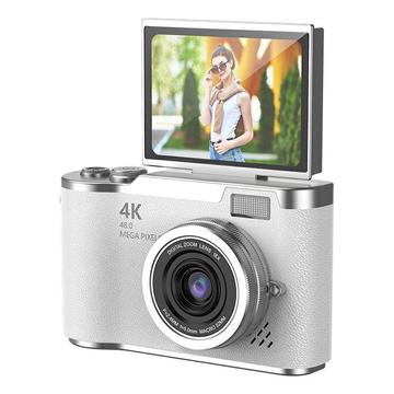 LK007 Flip-Screen-Digitalkamera mit 32-GB-Speicherkarte - Weiß