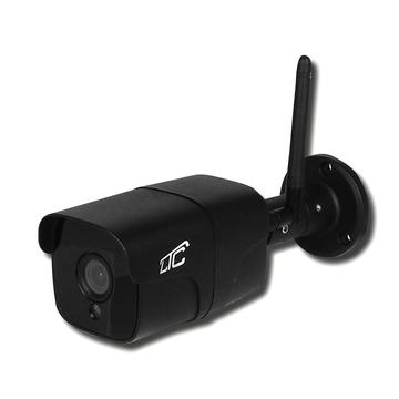 LTC Vision LXKAM38 Bullet-IP-Außenkamera mit Alarmfunktion - PTZ WiFi&LAN, IP66 - Schwarz