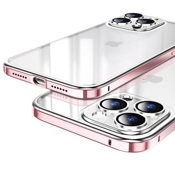 Luphie Kratzfeste iPhone 14 Pro Hybrid Hülle - Rosa