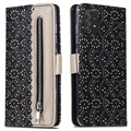 Lace Pattern Samsung Galaxy A52 5G, Galaxy A52s Wallet Hülle - Schwarz