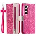 Lace Pattern Samsung Galaxy S23 5G Wallet Hülle