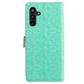 Lace Pattern Samsung Galaxy A13 5G Wallet Hülle - Grün