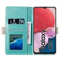 Lace Pattern Samsung Galaxy A13 Wallet Hülle - Grün