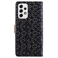 Lace Pattern Samsung Galaxy A23 Wallet Hülle - Schwarz