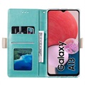 Lace Pattern Samsung Galaxy A23 Wallet Hülle - Grün