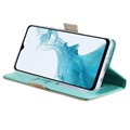 Lace Pattern Samsung Galaxy A23 Wallet Hülle - Grün