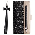 Lace Pattern Samsung Galaxy A32 5G/M32 5G Wallet Hülle - Schwarz