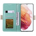 Lace Pattern Samsung Galaxy A53 5G Wallet Hülle - Grün