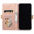 Lace Pattern iPhone 11 Pro Schutzhülle mit Geldbörse - Roségold
