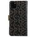 Lace Pattern iPhone 11 Pro Max Wallet Hülle